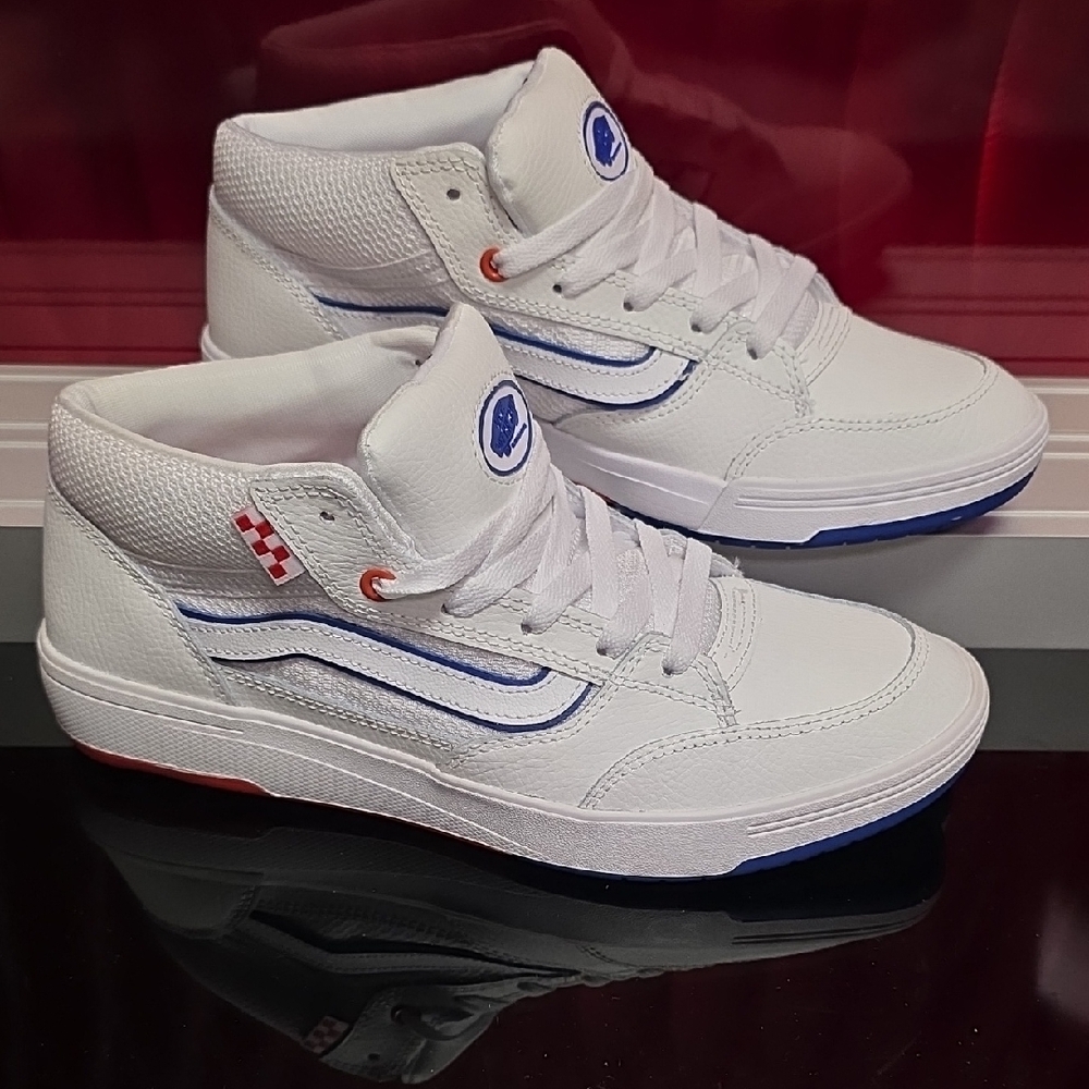 Vans Skate Zahba Mid Athletic White Men’s 9  Women’s 10.5 New